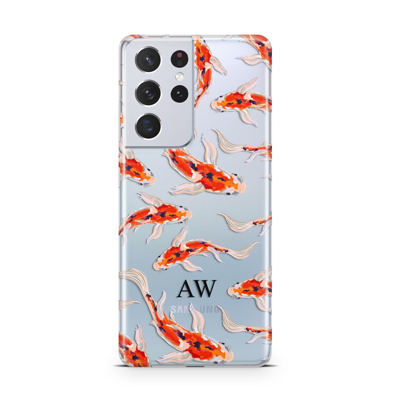 Custom Koi Fish Samsung S21 Ultra Case