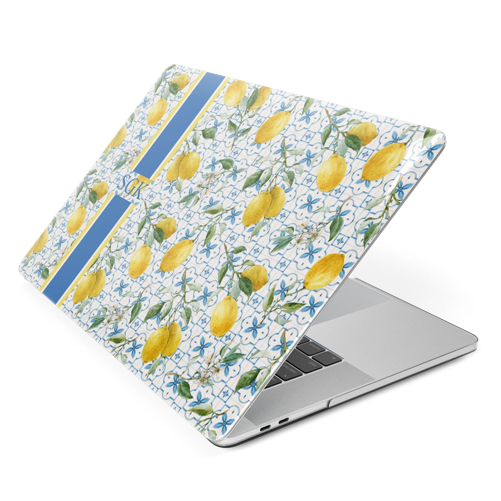 Custom Lemon Apple MacBook Case Side View