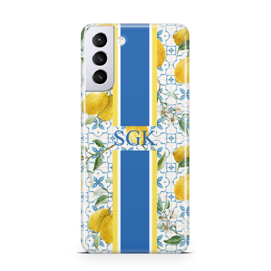 Custom Lemon Samsung S21 Plus Phone Case