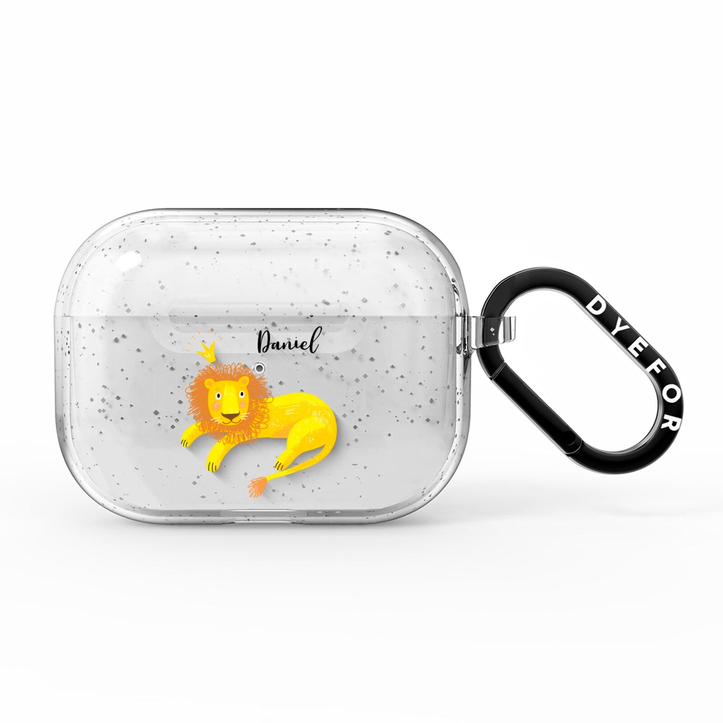 Custom Lion AirPods Pro Glitter Case