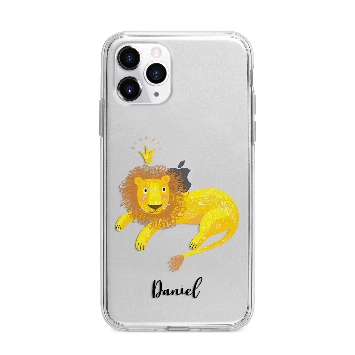 Custom Lion Apple iPhone 11 Pro in Silver with Bumper Case