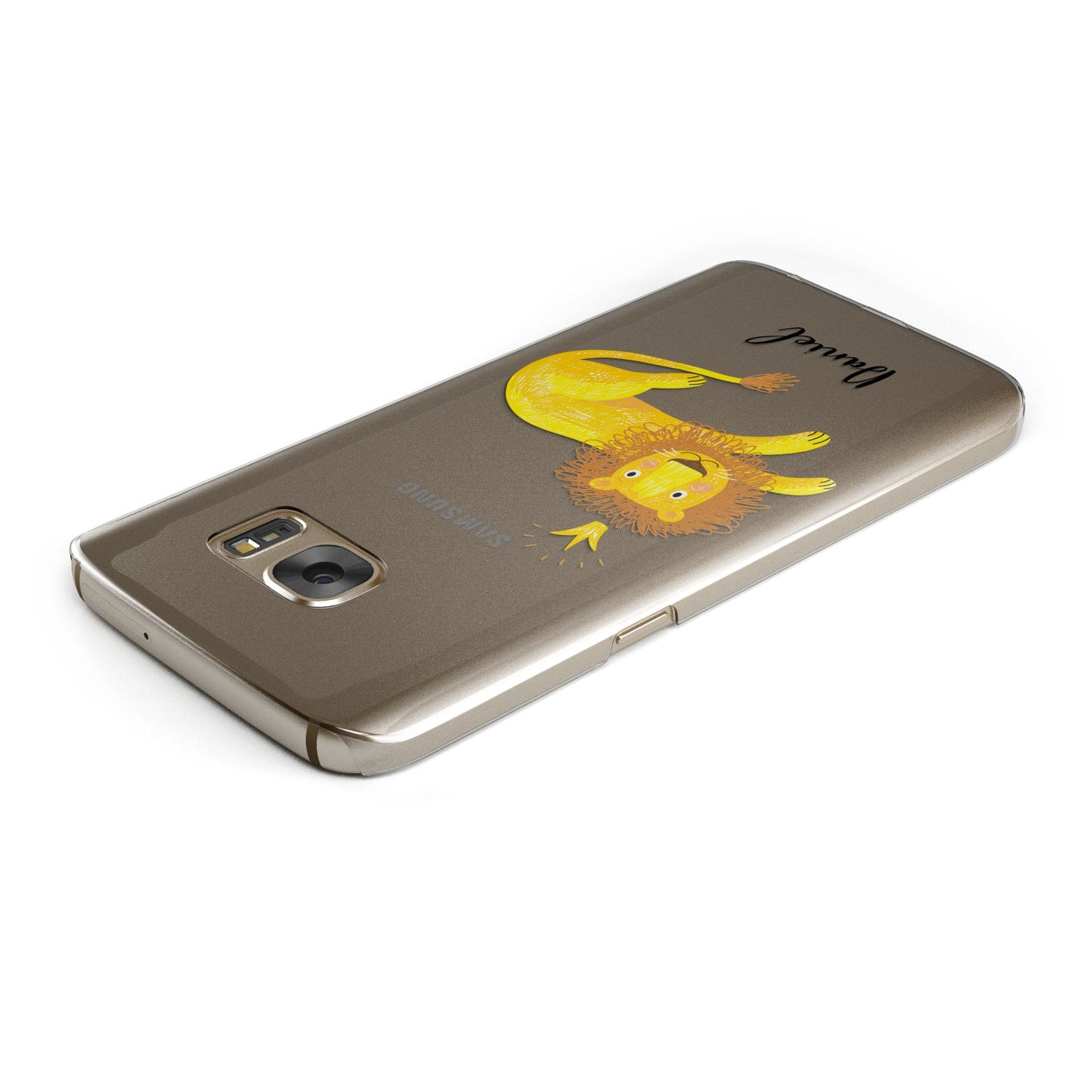 Custom Lion Samsung Galaxy Case Top Cutout