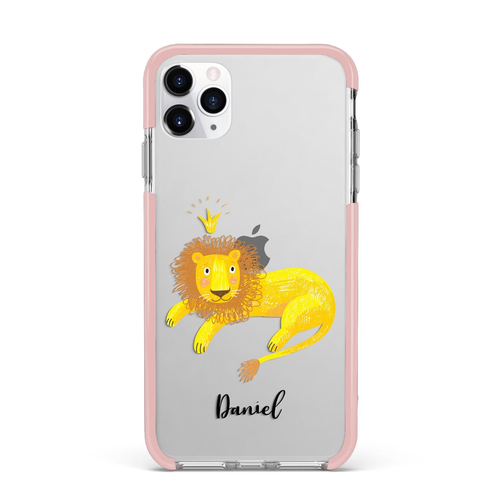 Custom Lion iPhone 11 Pro Max Impact Pink Edge Case