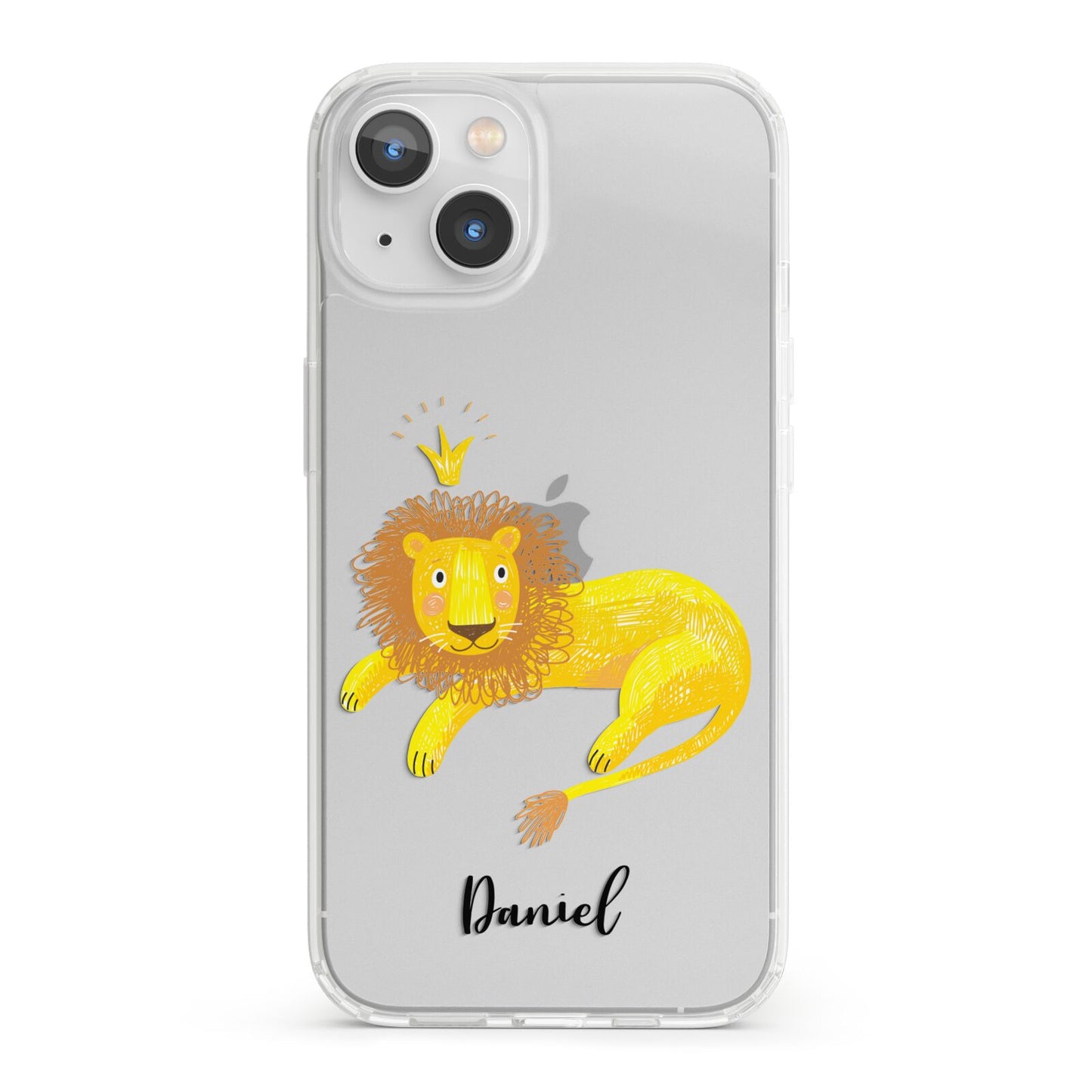 Custom Lion iPhone 13 Clear Bumper Case