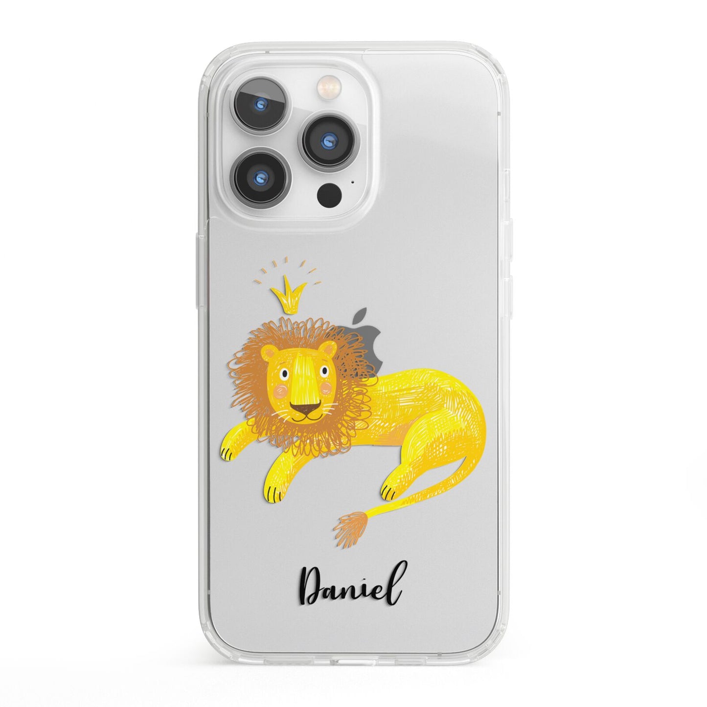 Custom Lion iPhone 13 Pro Clear Bumper Case