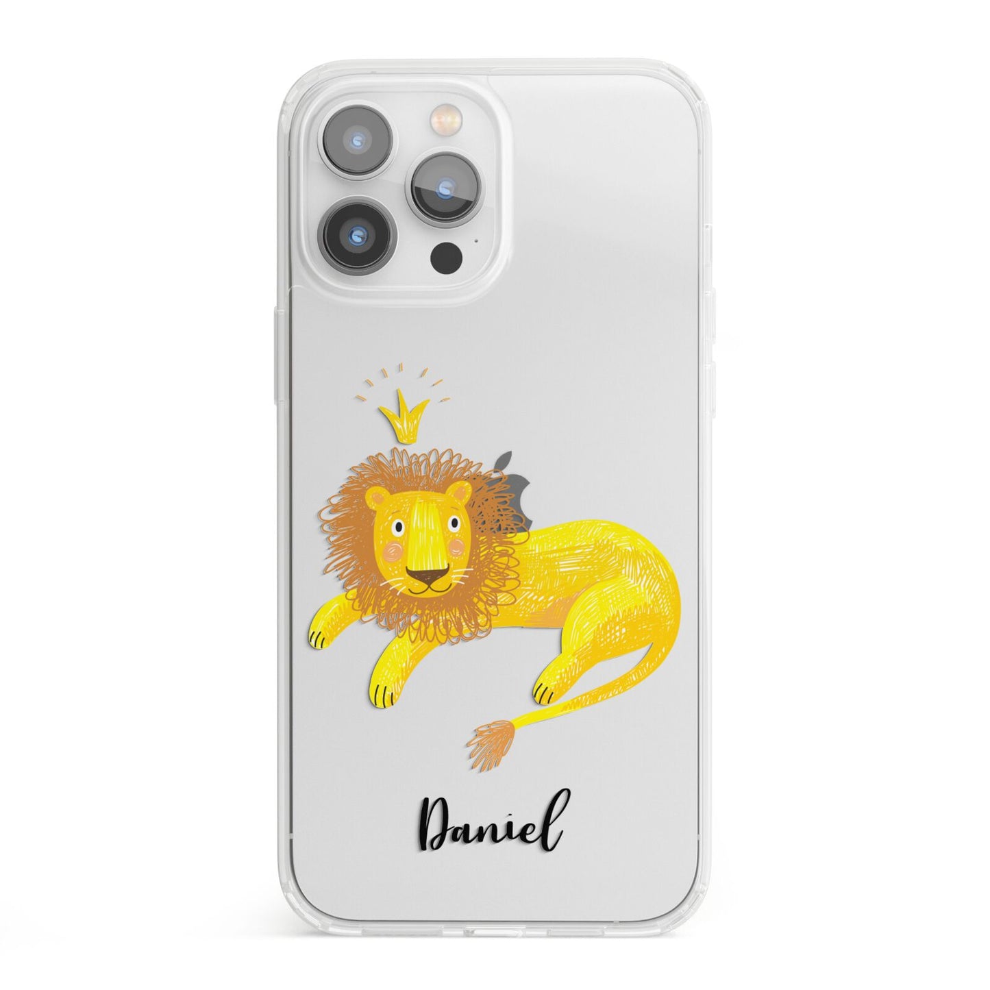 Custom Lion iPhone 13 Pro Max Clear Bumper Case