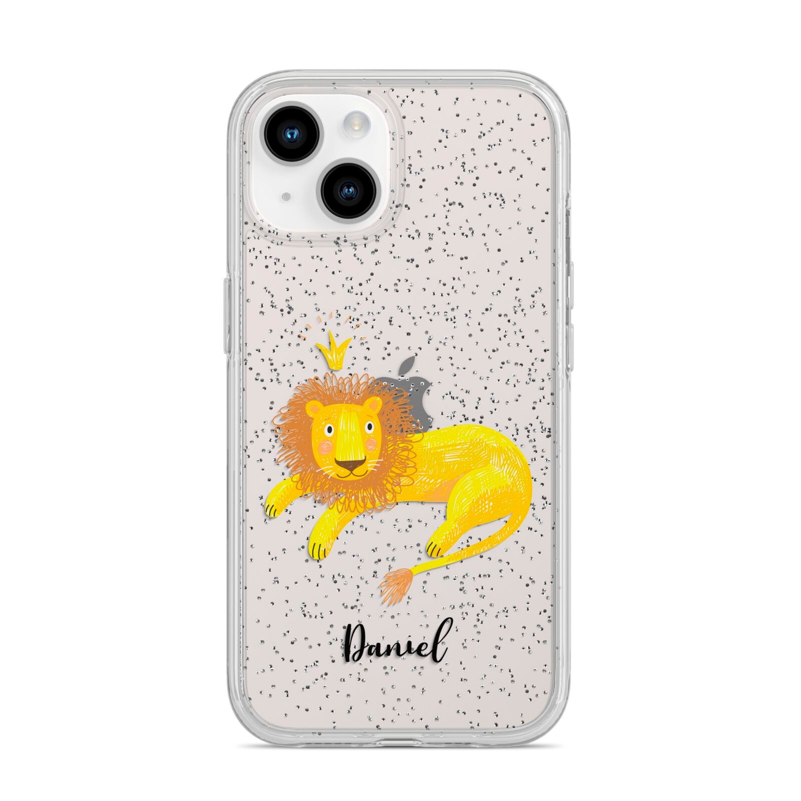 Custom Lion iPhone 14 Glitter Tough Case Starlight