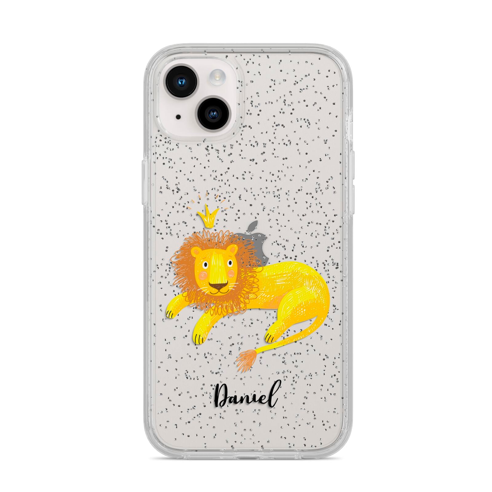 Custom Lion iPhone 14 Plus Glitter Tough Case Starlight