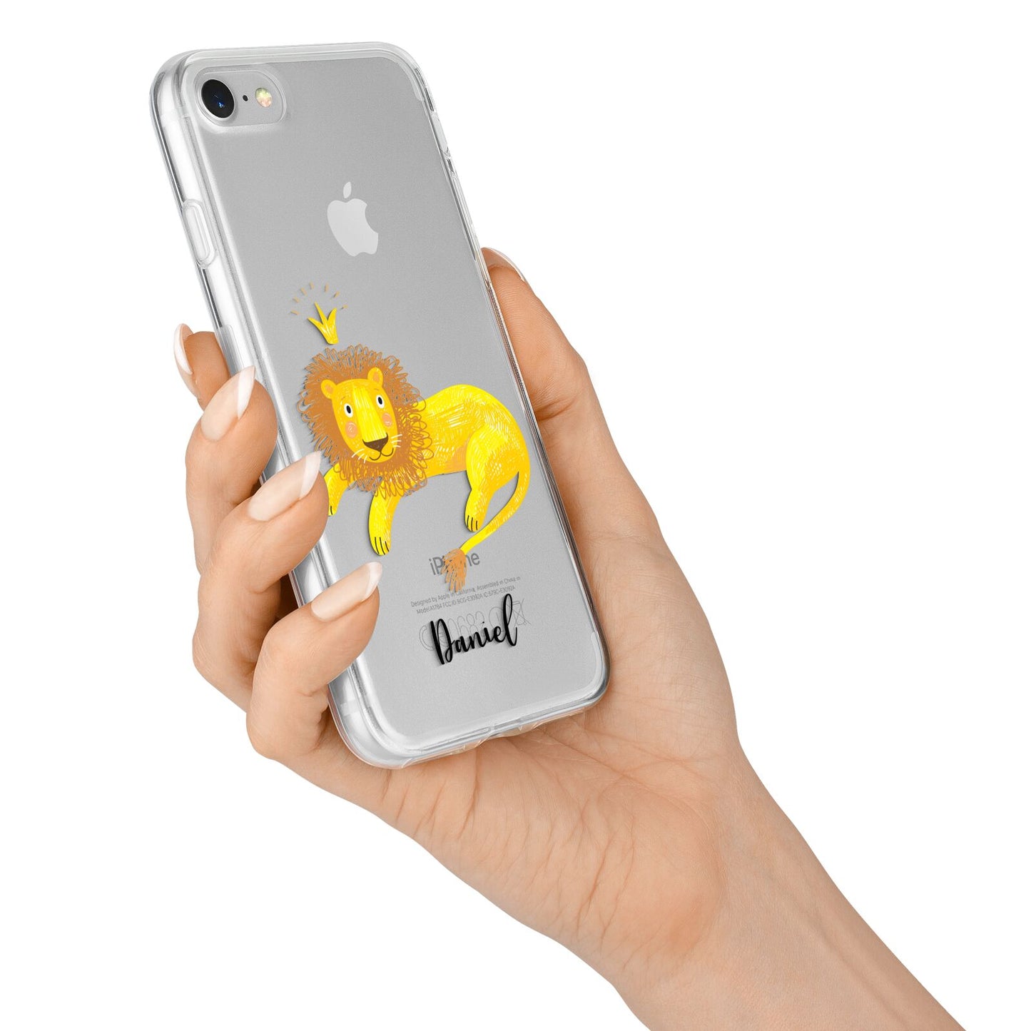 Custom Lion iPhone 7 Bumper Case on Silver iPhone Alternative Image