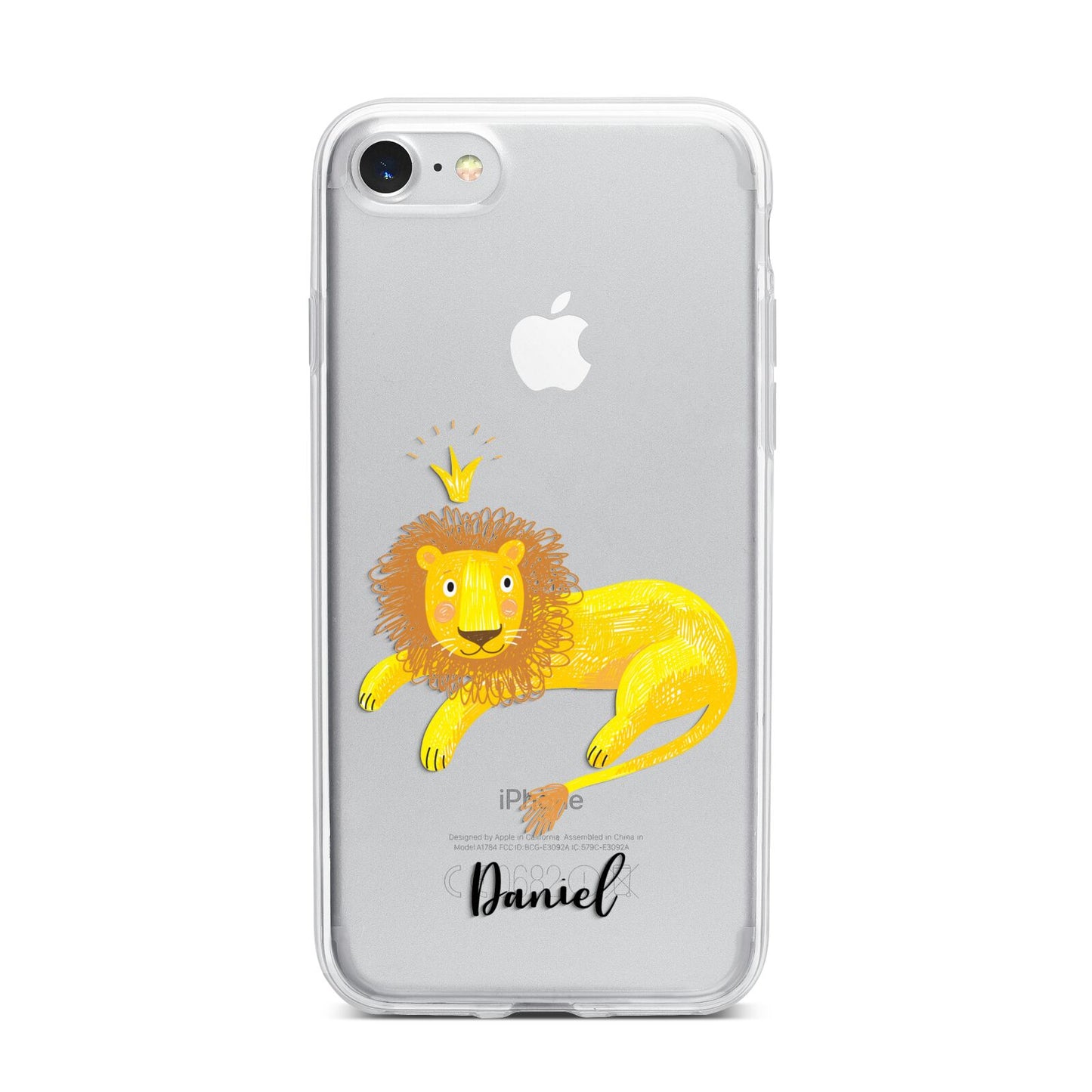 Custom Lion iPhone 7 Bumper Case on Silver iPhone