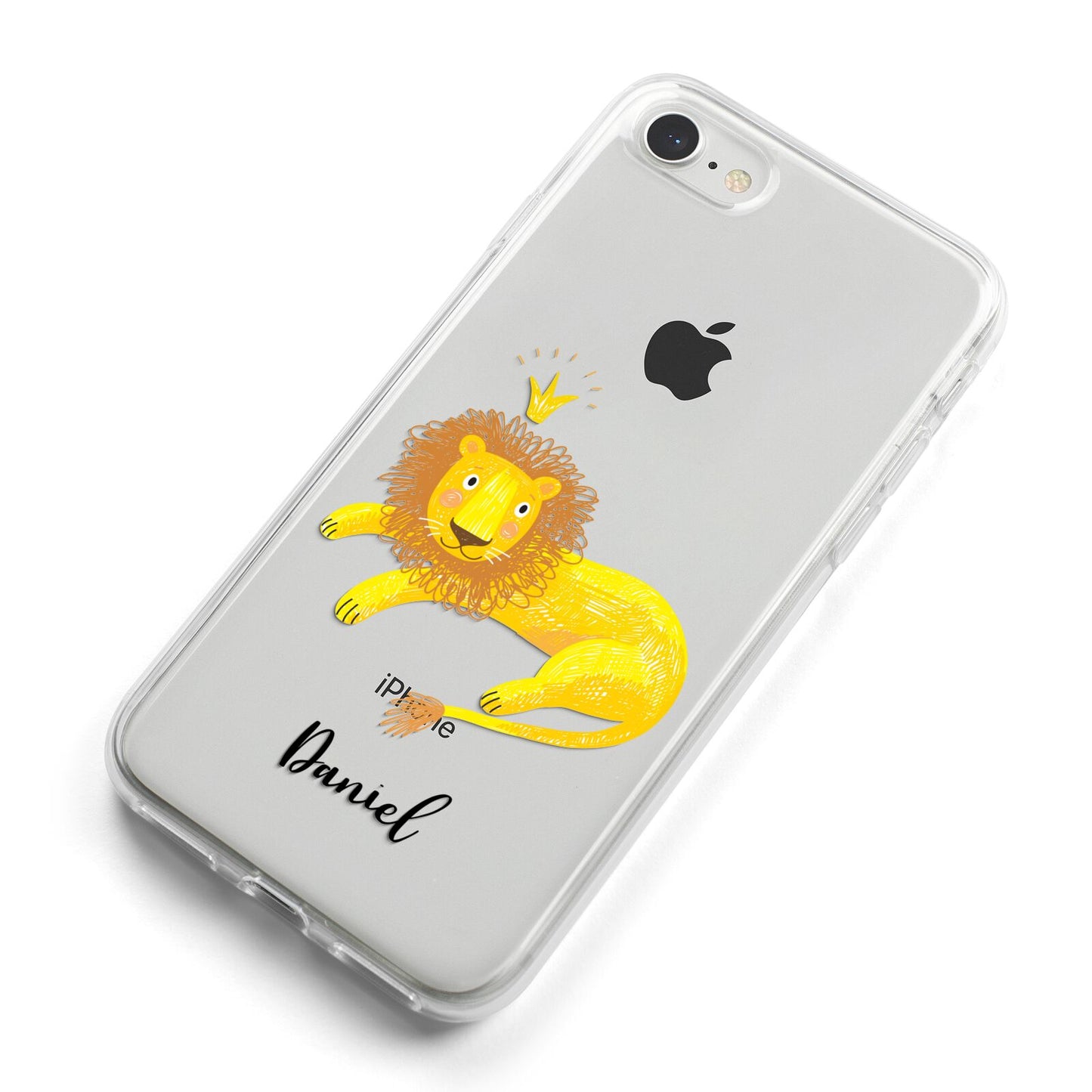 Custom Lion iPhone 8 Bumper Case on Silver iPhone Alternative Image