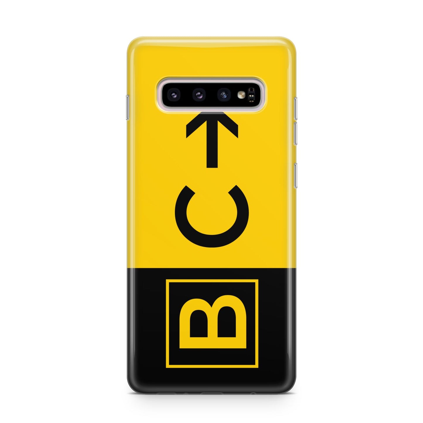 Custom Location Direction Airport Sign Samsung Galaxy S10 Plus Case