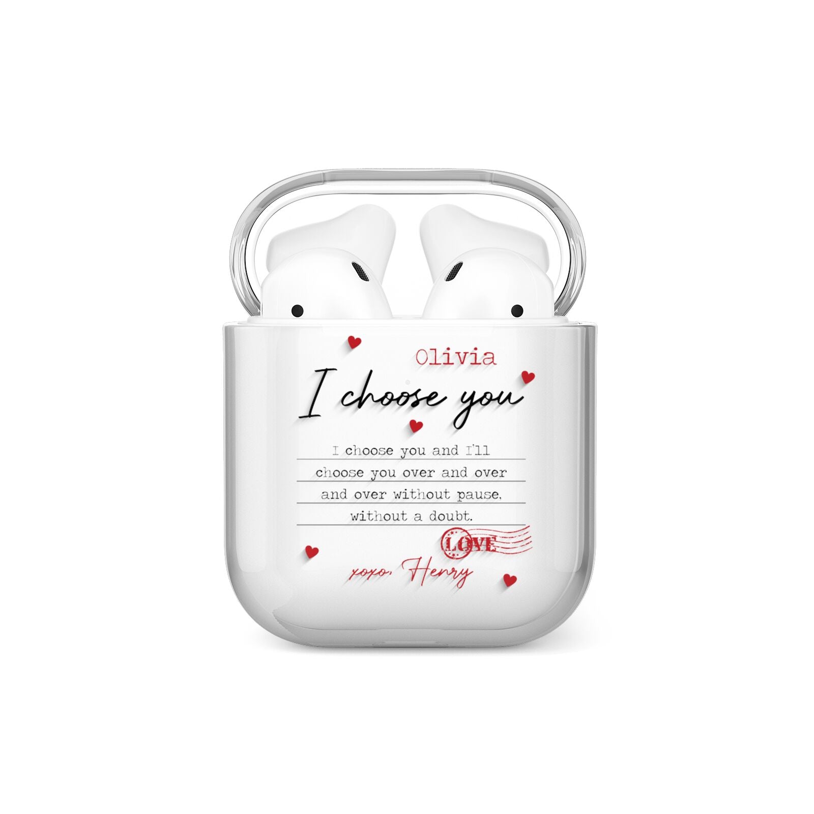 Custom Love Letter AirPods Case