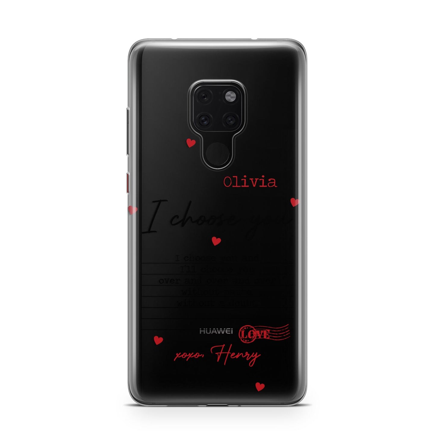 Custom Love Letter Huawei Mate 20 Phone Case