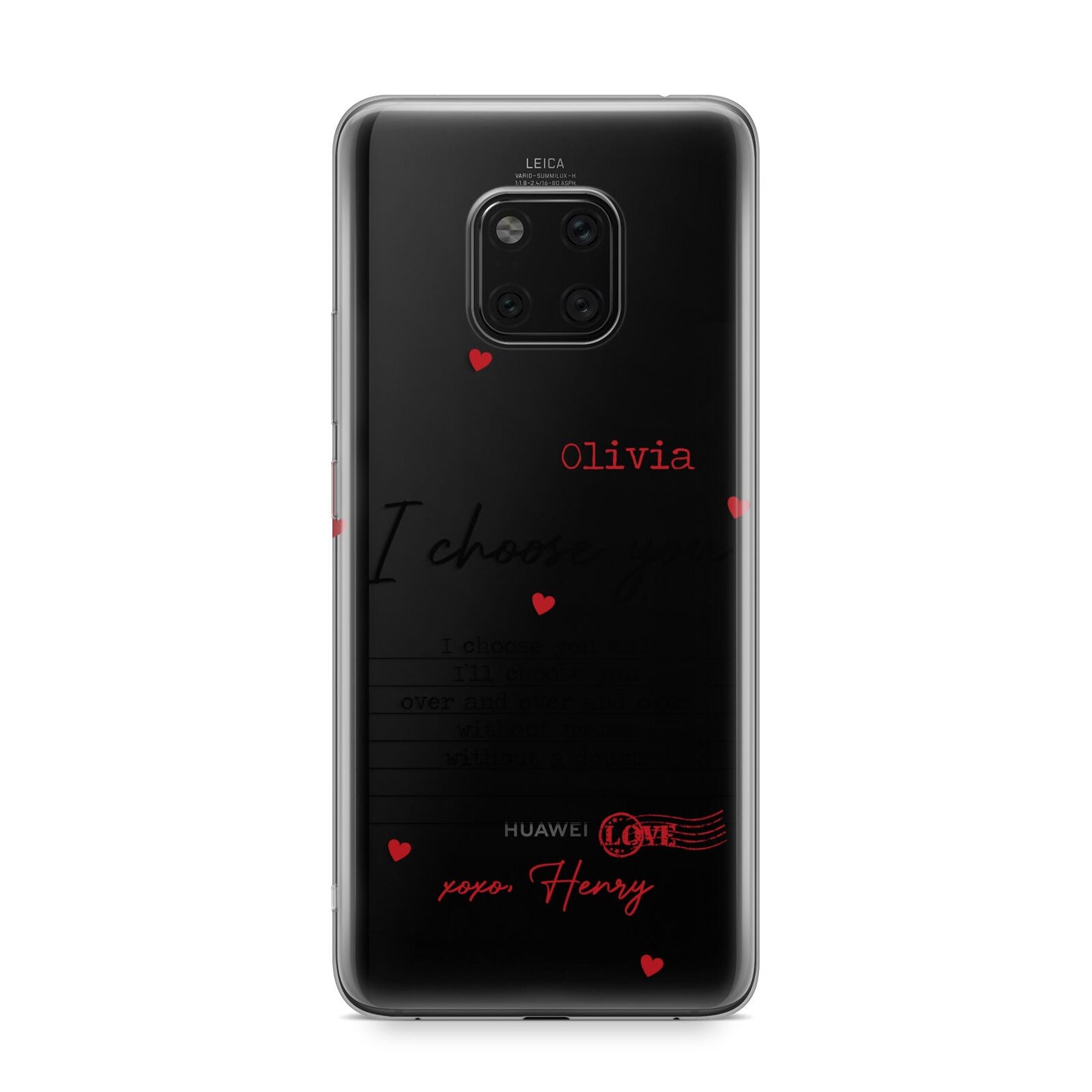 Custom Love Letter Huawei Mate 20 Pro Phone Case