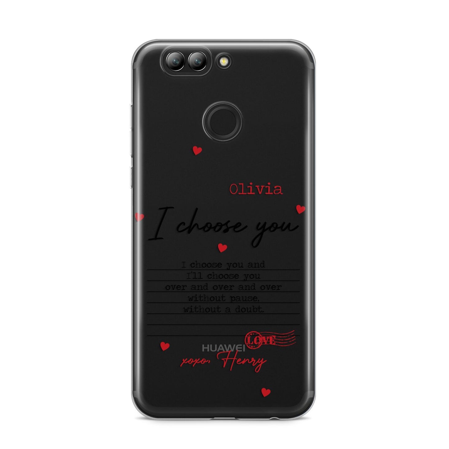 Custom Love Letter Huawei Nova 2s Phone Case