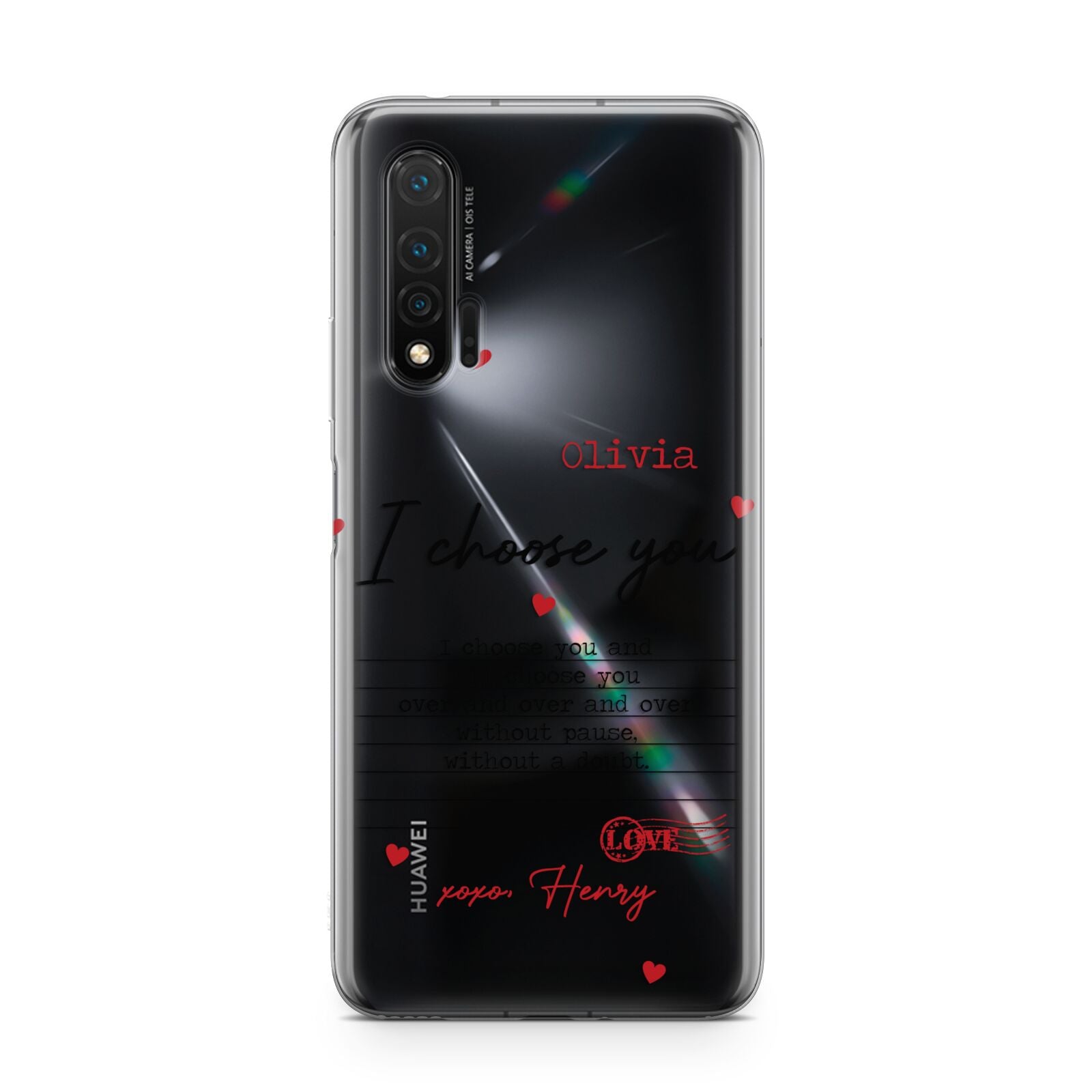 Custom Love Letter Huawei Nova 6 Phone Case