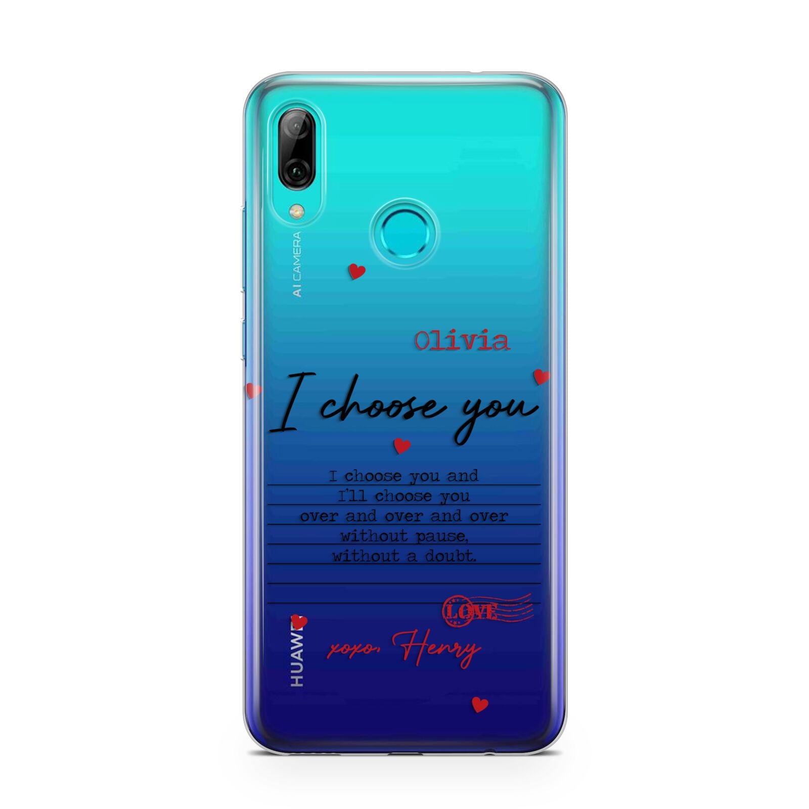 Custom Love Letter Huawei P Smart 2019 Case