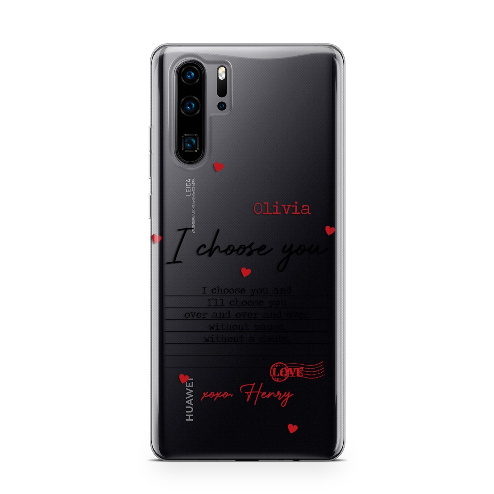 Custom Love Letter Huawei P30 Pro Phone Case