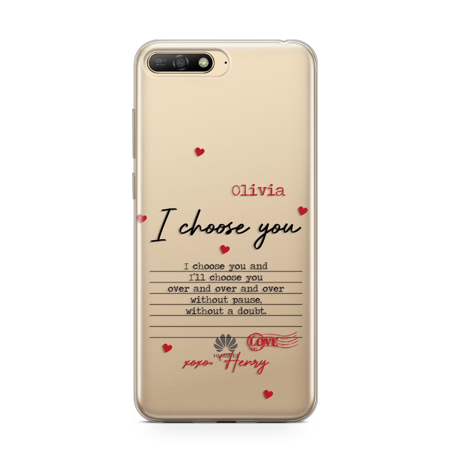 Custom Love Letter Huawei Y6 2018