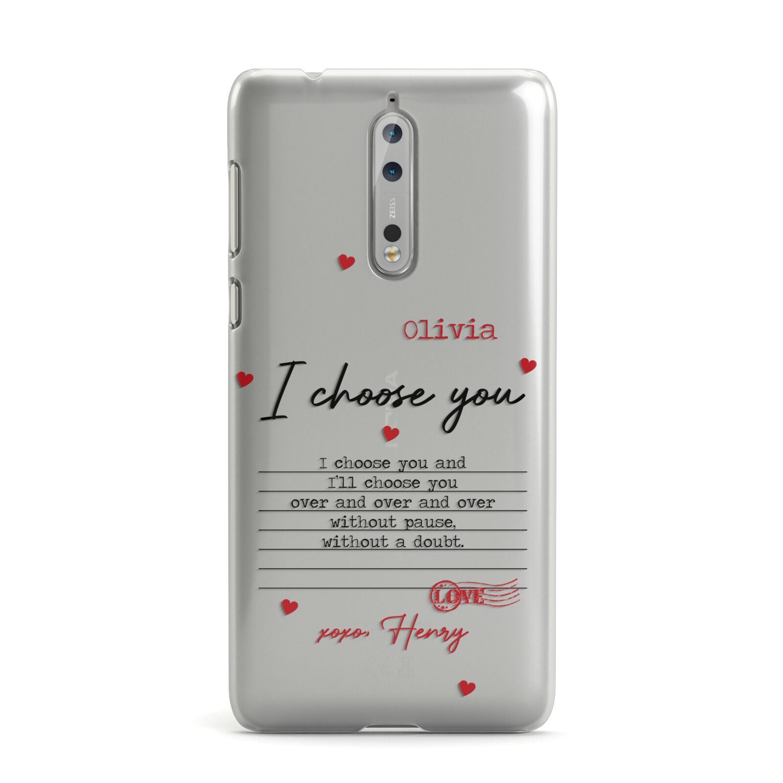 Custom Love Letter Nokia Case