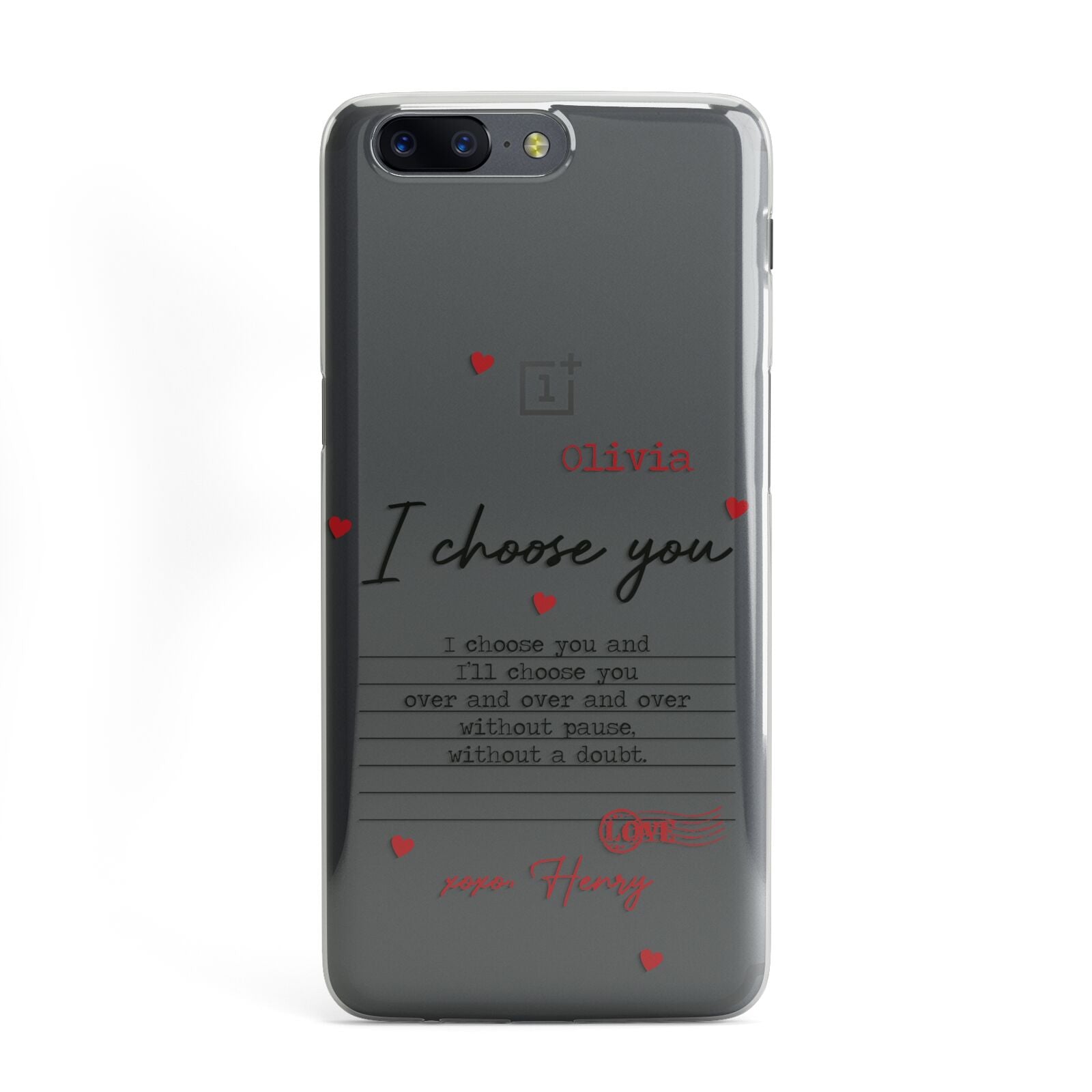 Custom Love Letter OnePlus Case