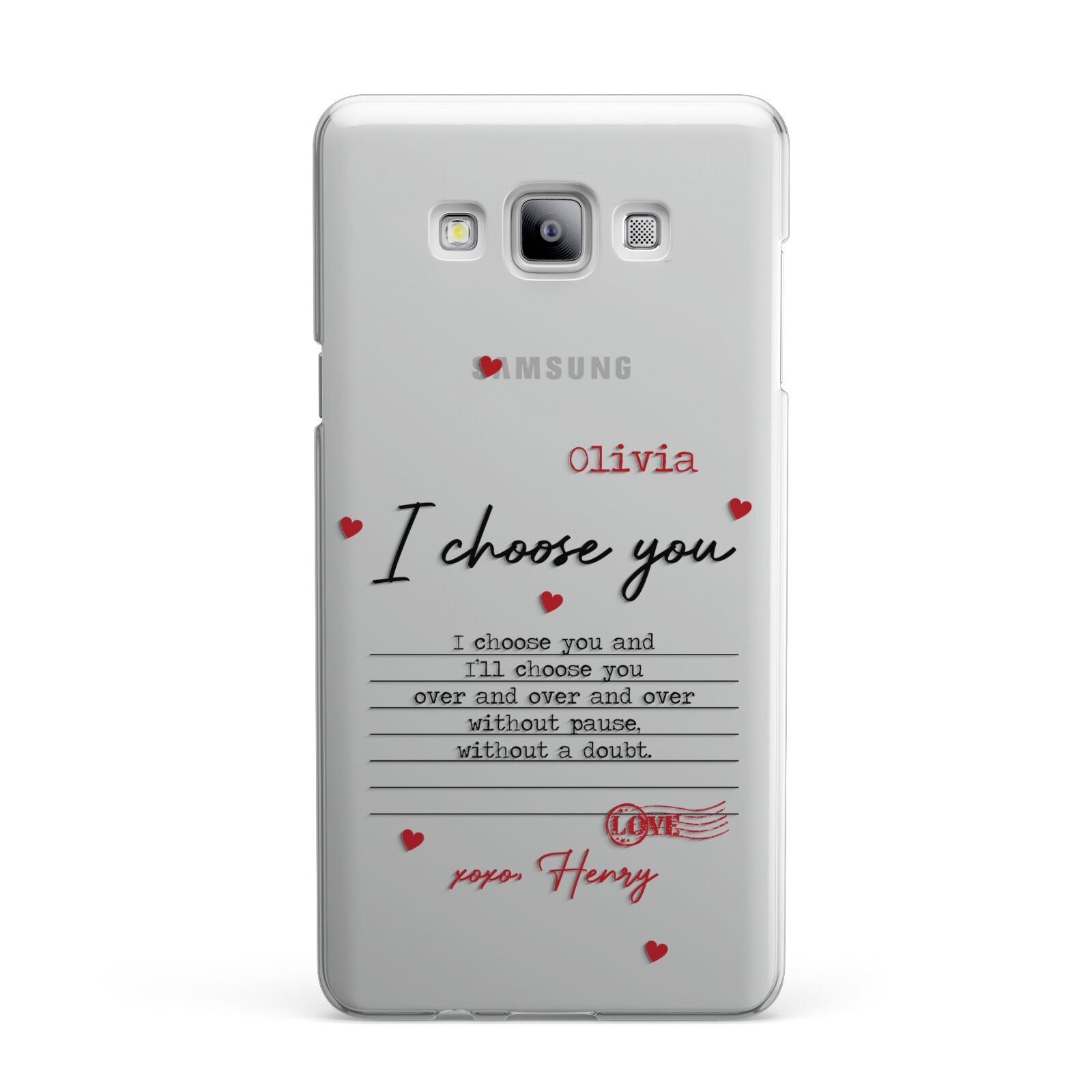 Custom Love Letter Samsung Galaxy A7 2015 Case