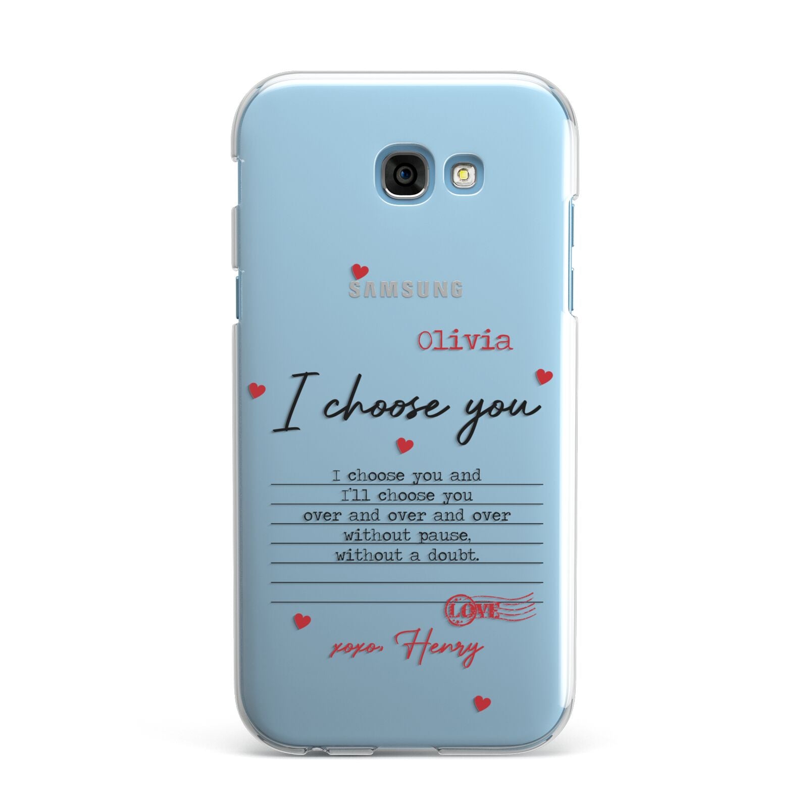 Custom Love Letter Samsung Galaxy A7 2017 Case