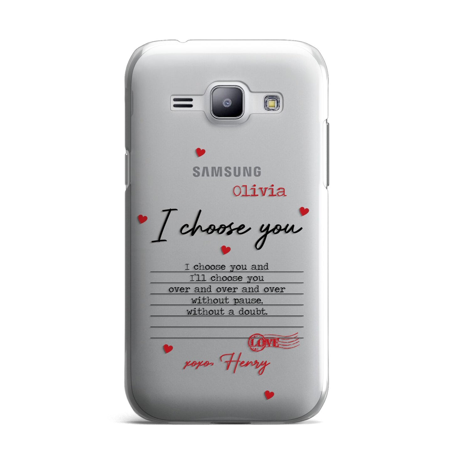 Custom Love Letter Samsung Galaxy J1 2015 Case