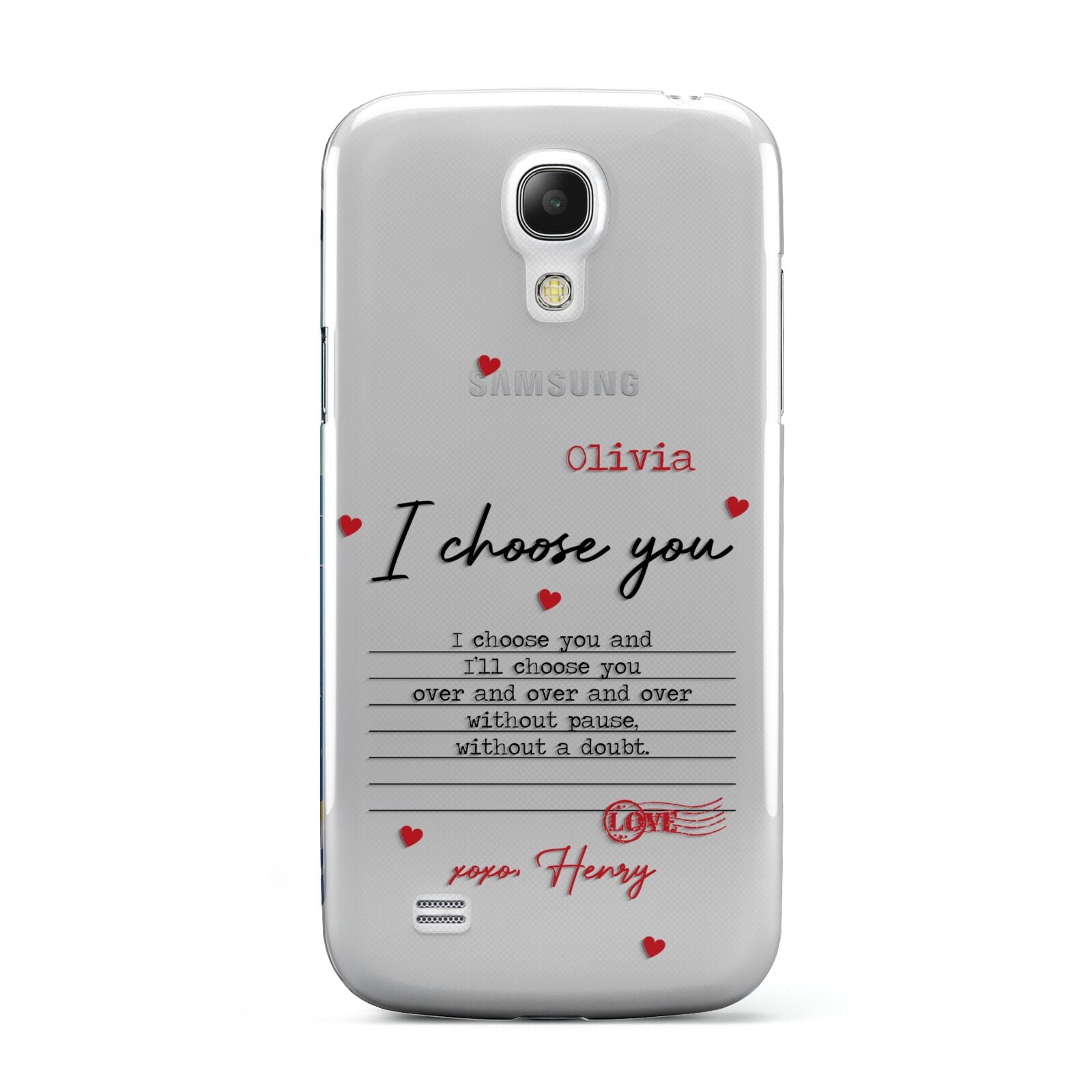 Custom Love Letter Samsung Galaxy S4 Mini Case