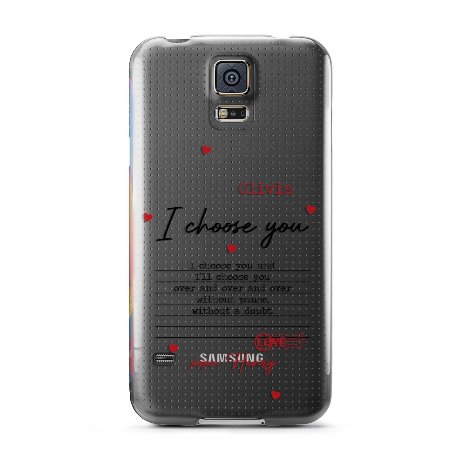 Custom Love Letter Samsung Galaxy S5 Case