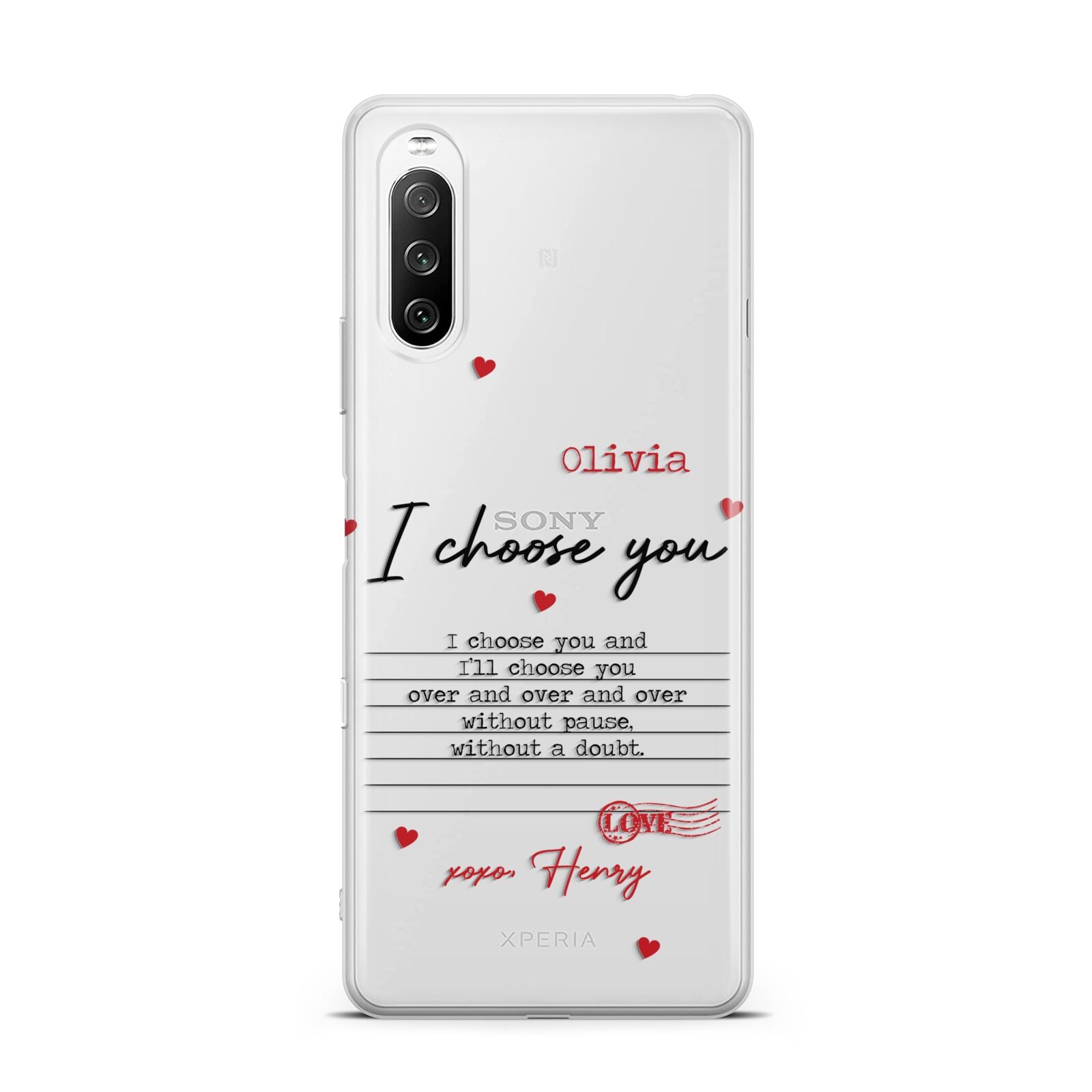 Custom Love Letter Sony Xperia 10 III Case