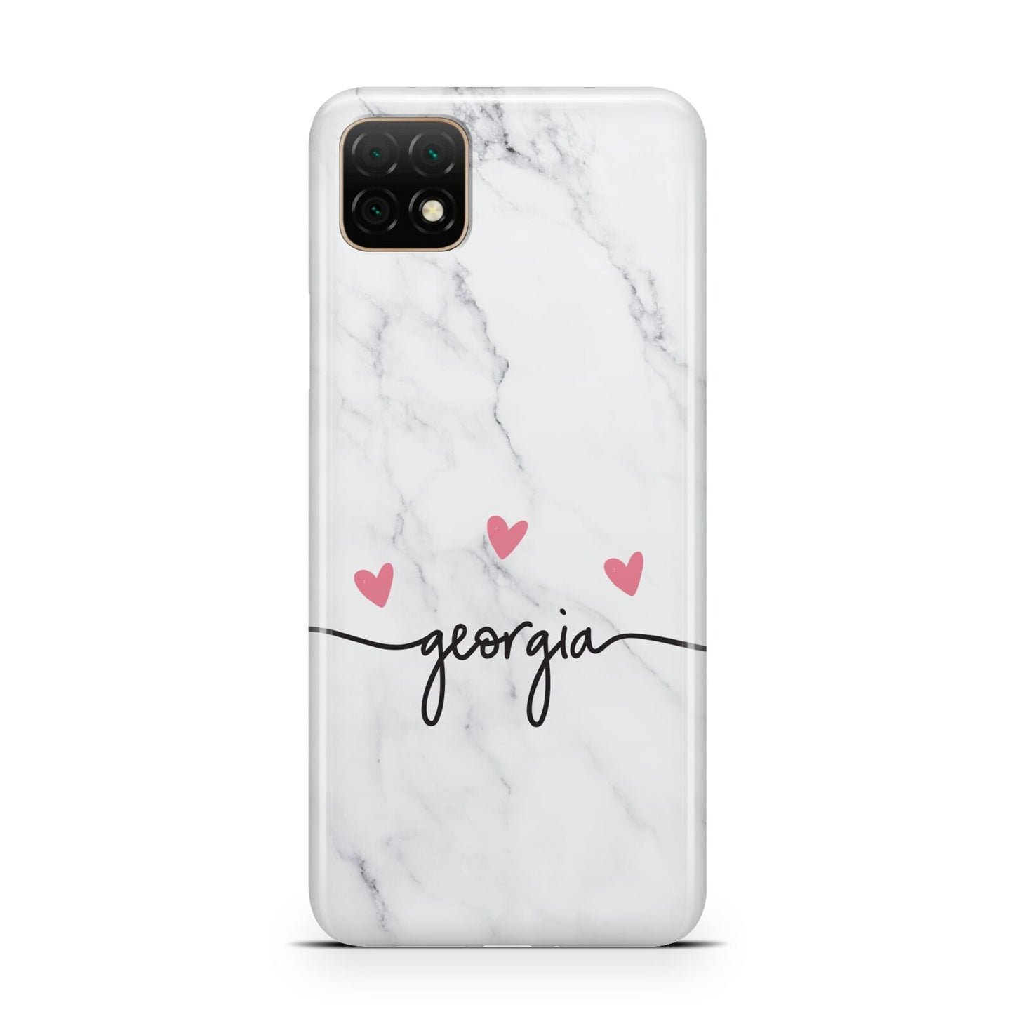 Custom Marble with Handwriting Text Huawei Enjoy 20 Phone Case