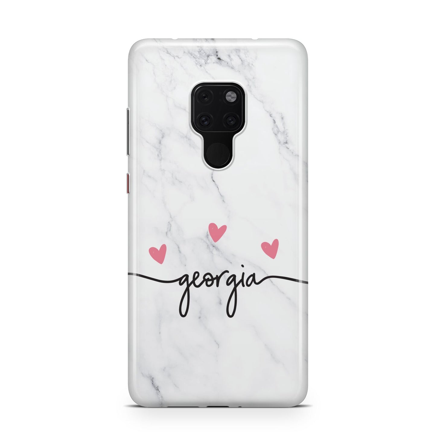 Custom Marble with Handwriting Text Huawei Mate 20 Phone Case