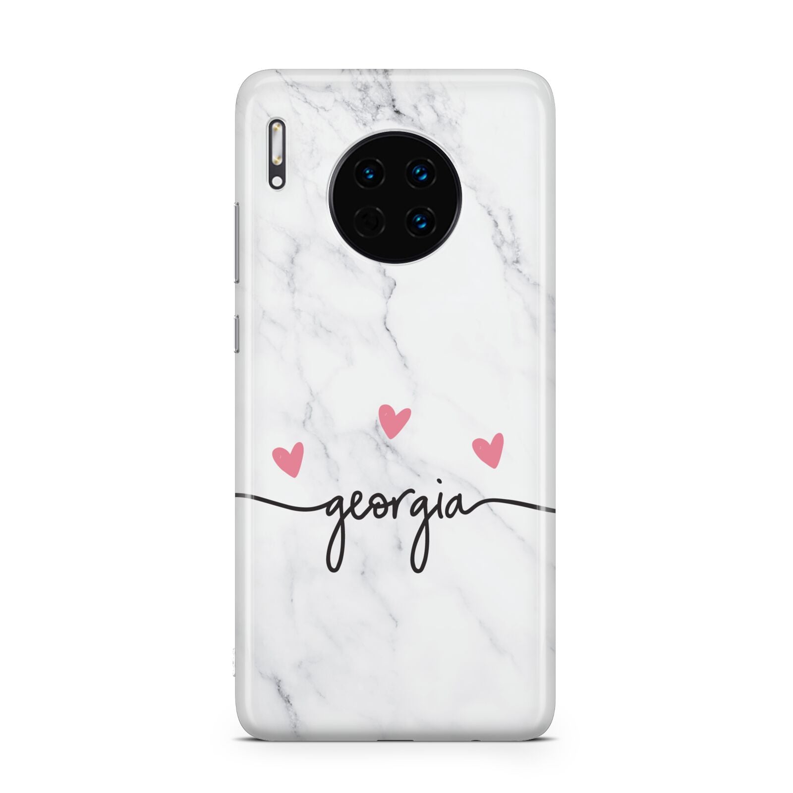 Custom Marble with Handwriting Text Huawei Mate 30