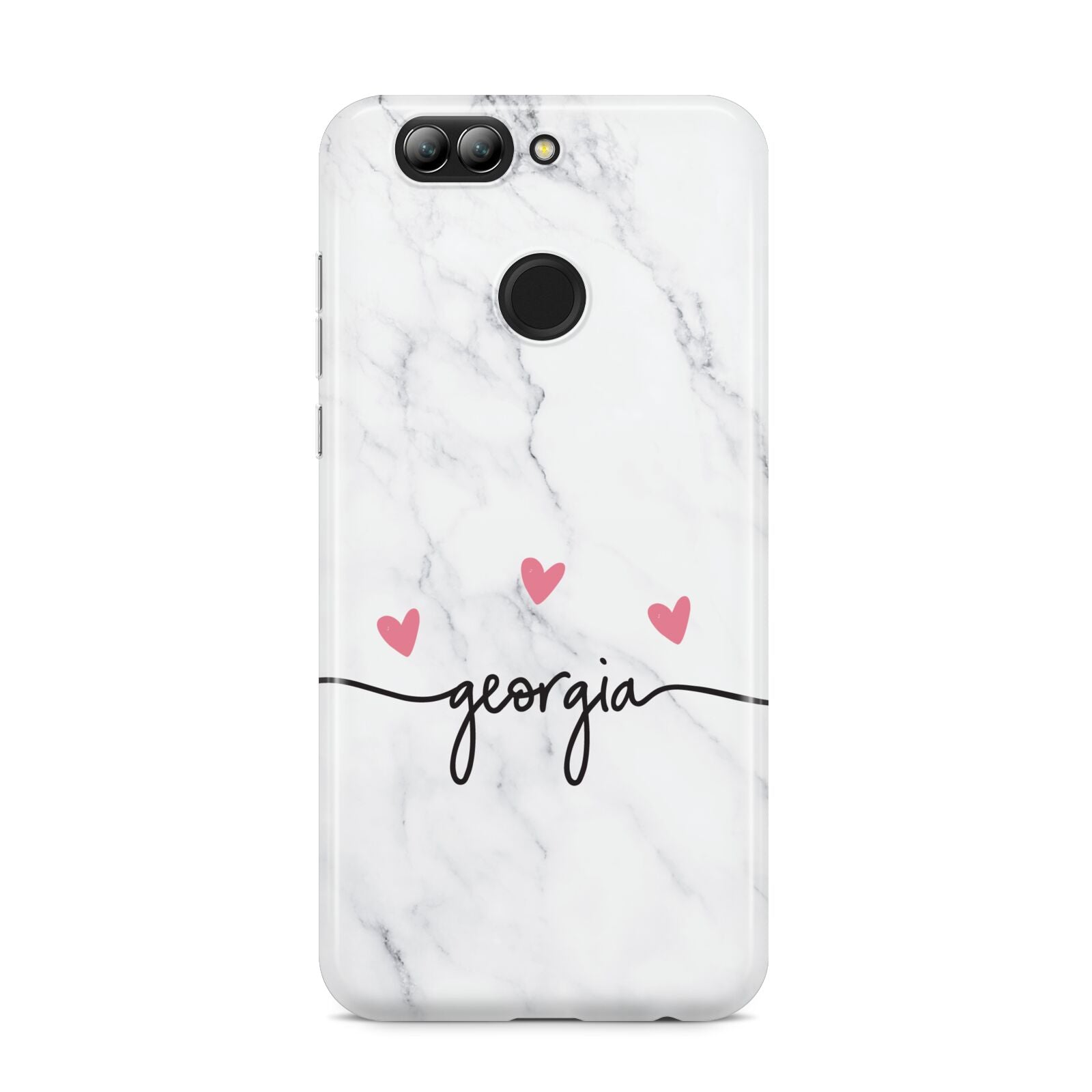 Custom Marble with Handwriting Text Huawei Nova 2s Phone Case