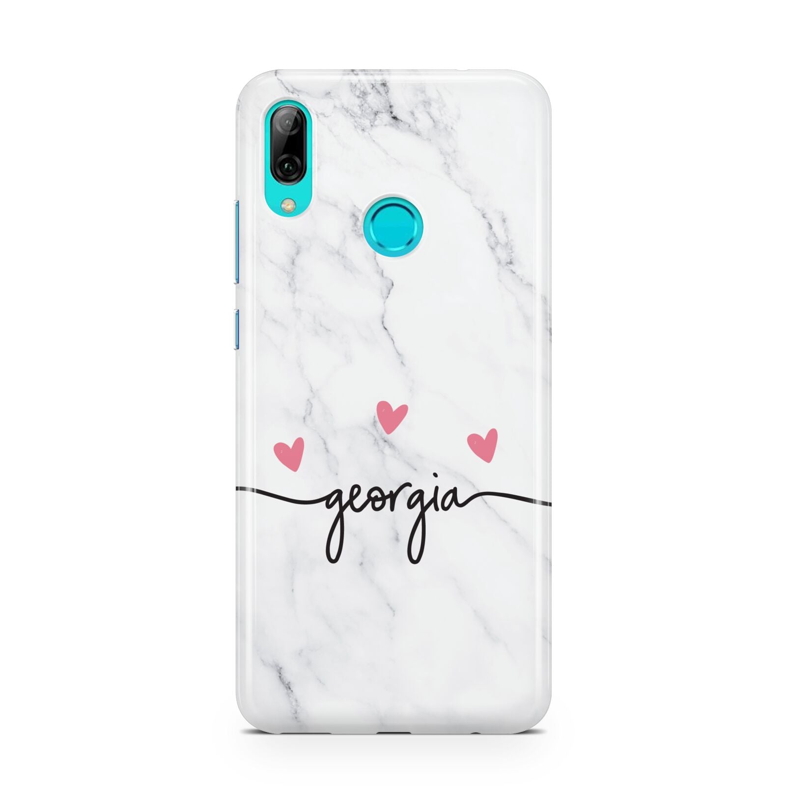 Custom Marble with Handwriting Text Huawei P Smart 2019 Case