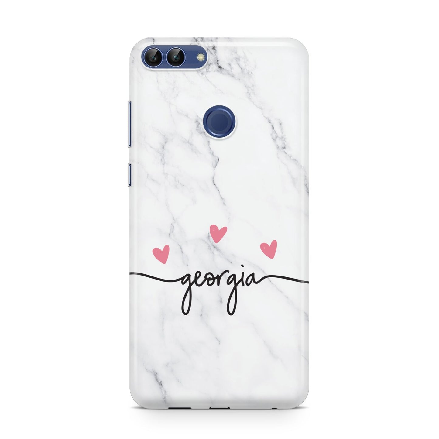 Custom Marble with Handwriting Text Huawei P Smart Case