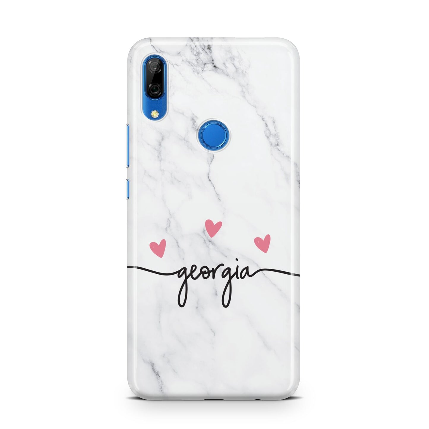 Custom Marble with Handwriting Text Huawei P Smart Z