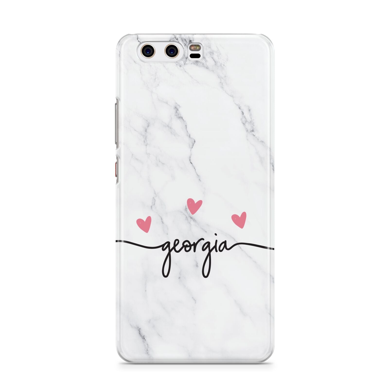 Custom Marble with Handwriting Text Huawei P10 Phone Case