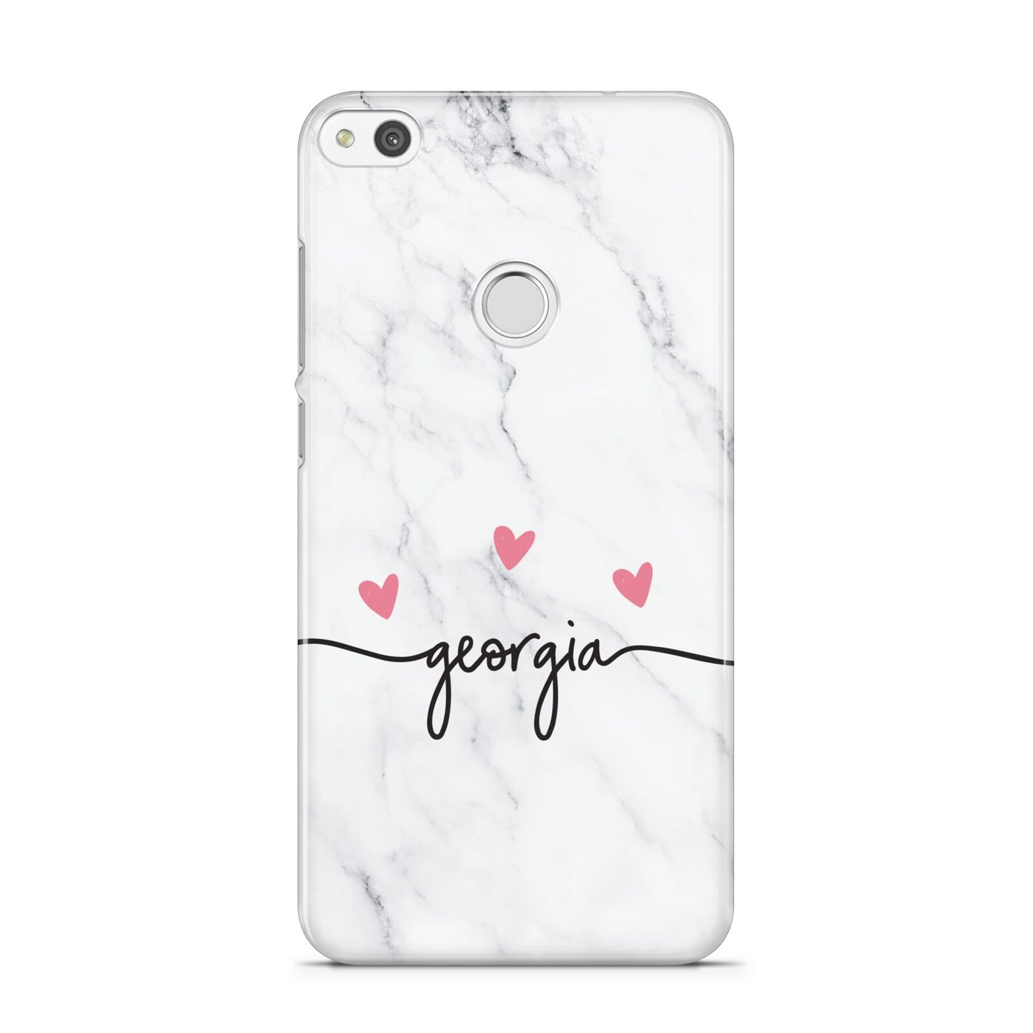 Custom Marble with Handwriting Text Huawei P8 Lite Case