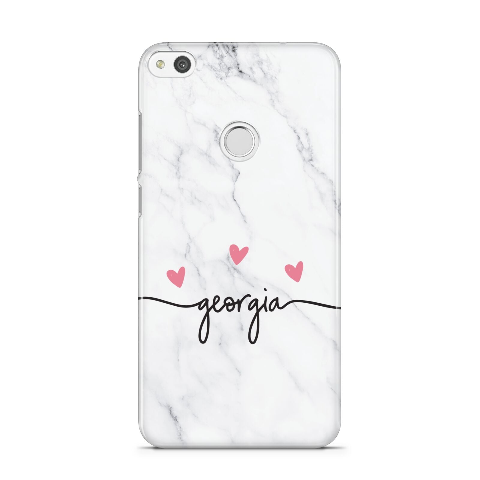 Custom Marble with Handwriting Text Huawei P8 Lite Case