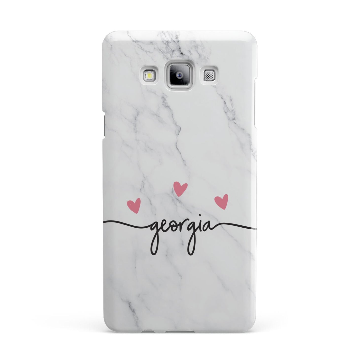 Custom Marble with Handwriting Text Samsung Galaxy A7 2015 Case