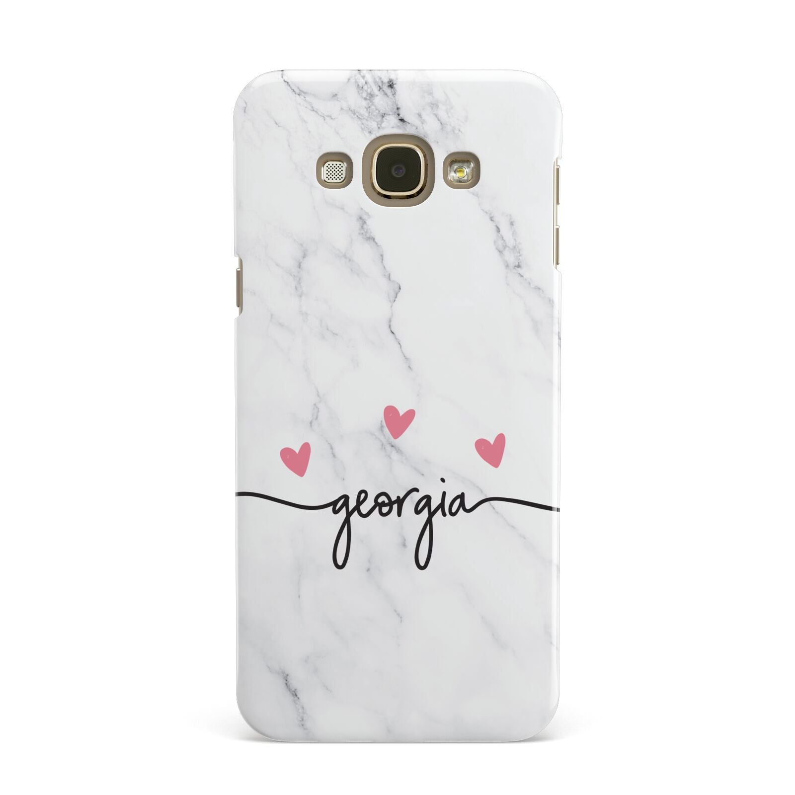 Custom Marble with Handwriting Text Samsung Galaxy A8 Case