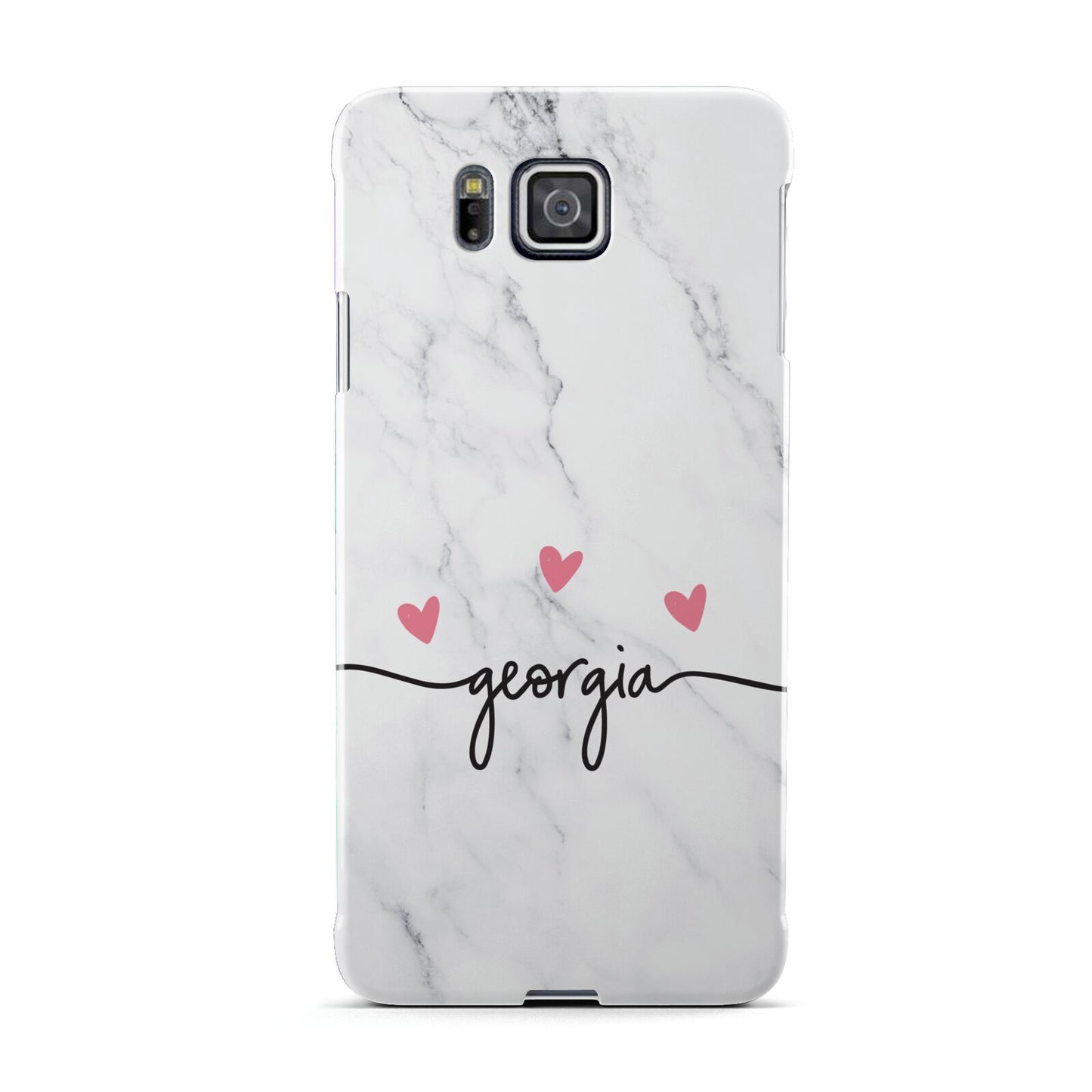 Custom Marble with Handwriting Text Samsung Galaxy Alpha Case