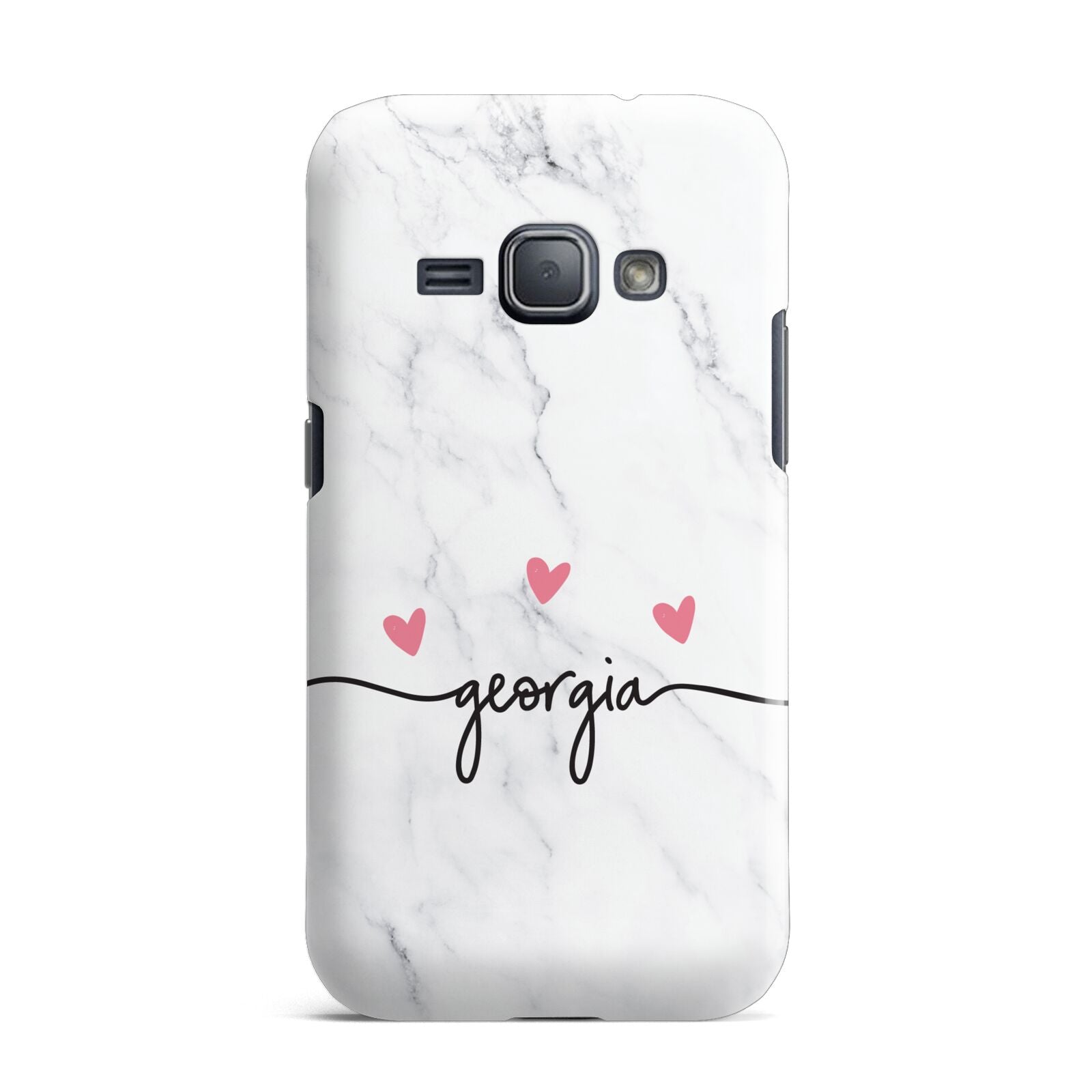 Custom Marble with Handwriting Text Samsung Galaxy J1 2016 Case