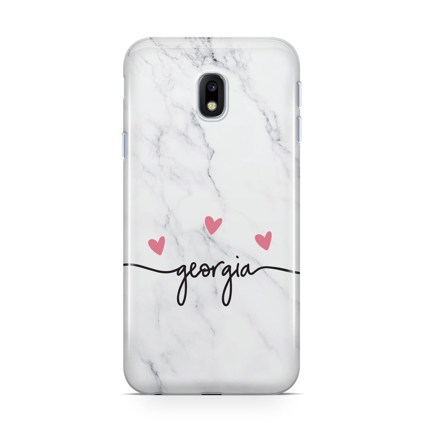 Custom Marble with Handwriting Text Samsung Galaxy J3 2017 Case