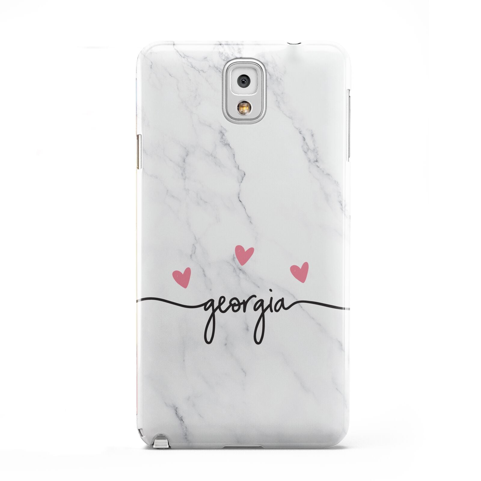 Custom Marble with Handwriting Text Samsung Galaxy Note 3 Case