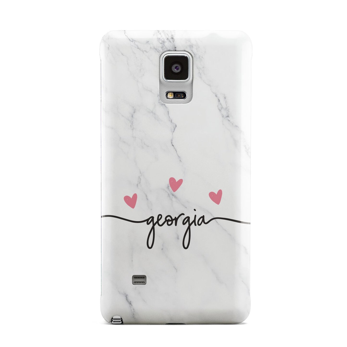 Custom Marble with Handwriting Text Samsung Galaxy Note 4 Case