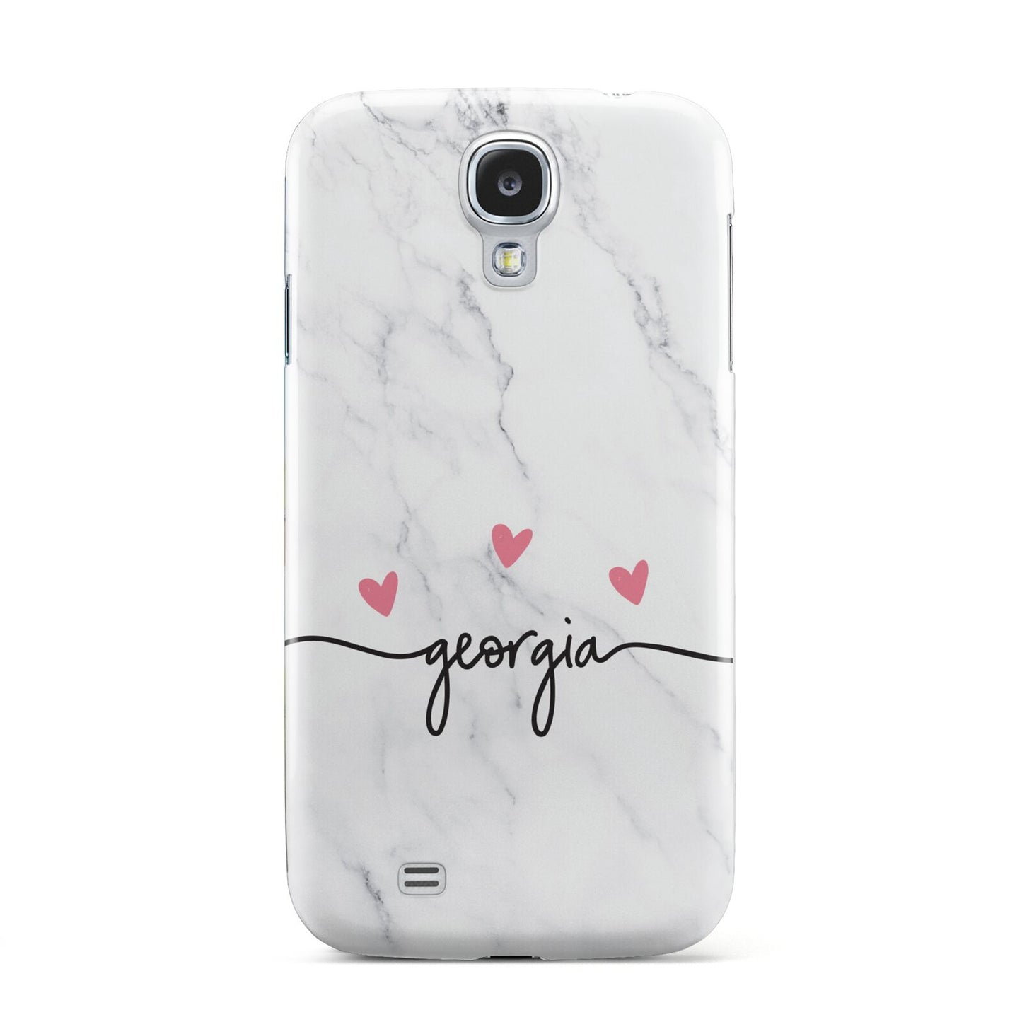 Custom Marble with Handwriting Text Samsung Galaxy S4 Case